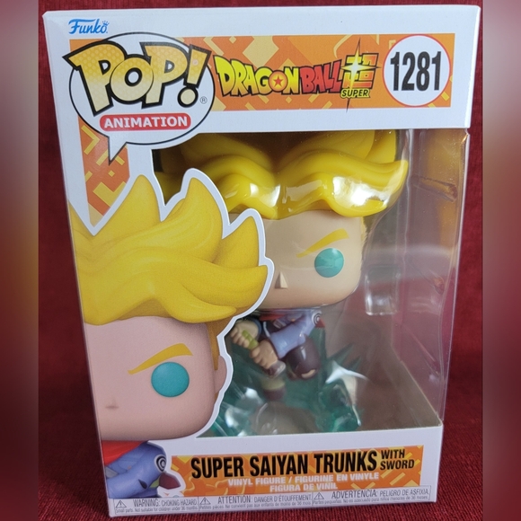 Super saiyan Trunks with swords funko # 1281 (nib) With pop protector - Picture 2 of 7